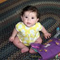 Julia sits up by herself